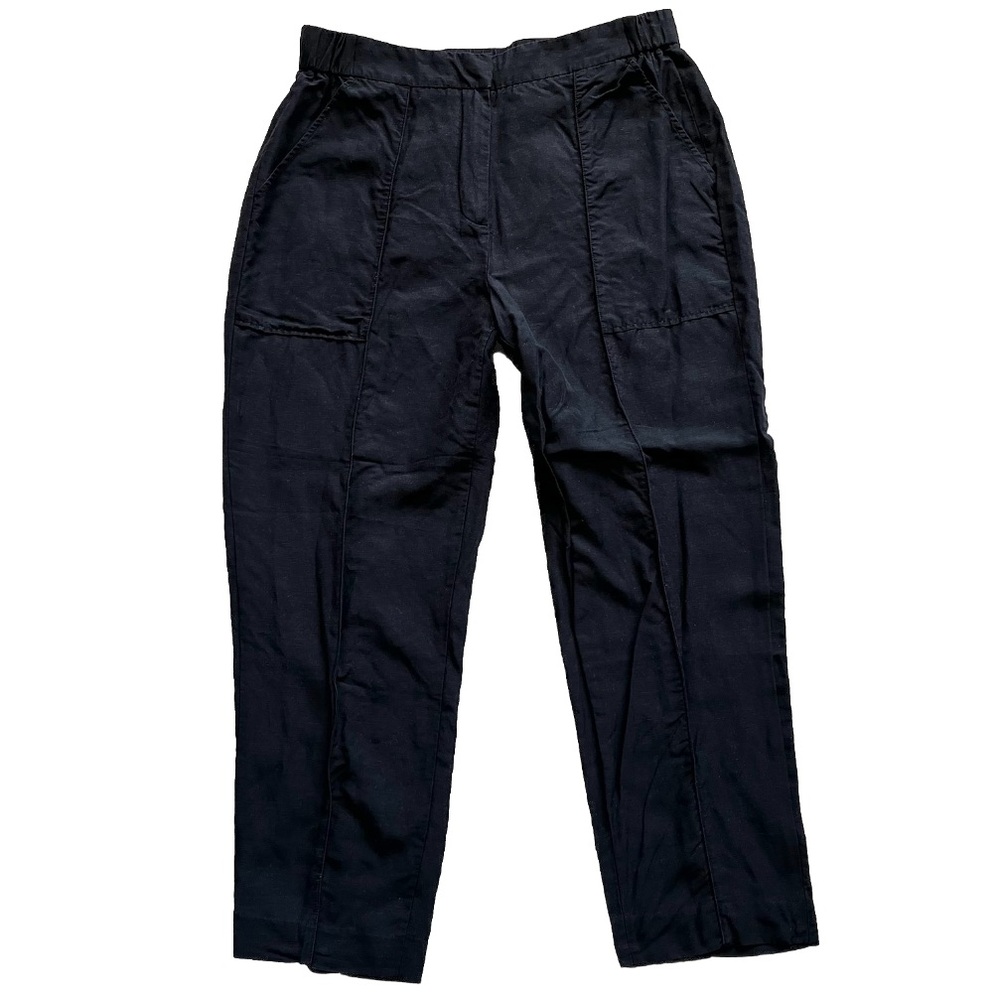 KOBI HALPERIN TENCEL/LINEN BLEND PULL ON PANTS SIZE LARGE MINIMALIST MODERN